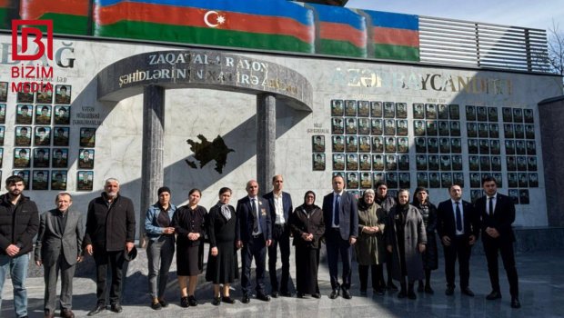 Milli Qəhrəmanın bacı və qardaşı Zaqatalada şəhid ailələrinin üzvləri ilə bir arada &ndash; FOTO