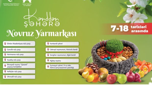 Azərbaycanda Novruz yarmarkaları fəaliyyətə başlayır &ndash; ÜNVANLAR