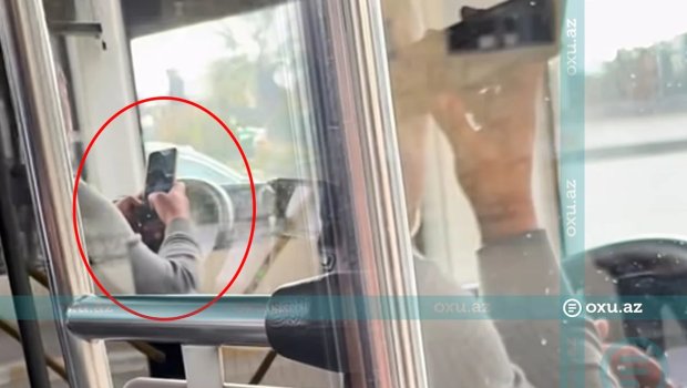 Sumqayıtda sərnişinləri təhlükəyə atan avtobus sürücüsü CƏZALANDIRILDI - VİDEO