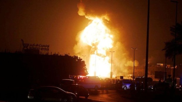 Bağdadda hava limanı yaxınlığında partlayış baş verib - VİDEO