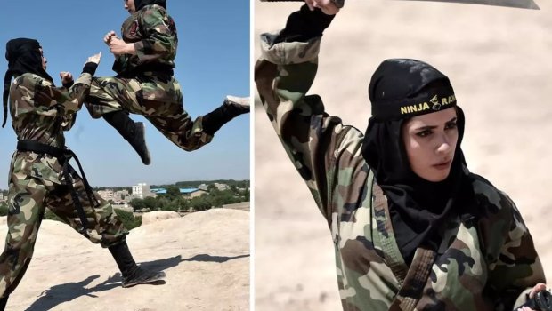 İranda &ldquo;Qadın ninjalar&rdquo; - İsrail əsgərlərini gözləyirlər - FOTO