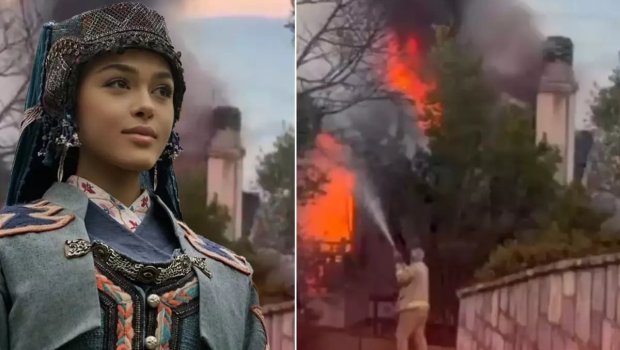 Məşhur aktrisanın villasında DƏHŞƏTLİ YANĞIN: Təcili xəstəxanaya aparıldı - FOTO/VİDEO