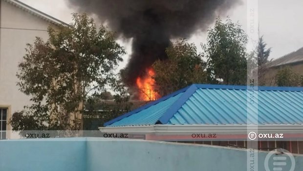 Mehdiabad qəsəbəsində güclü YANĞIN BAŞLAYIB - VİDEO