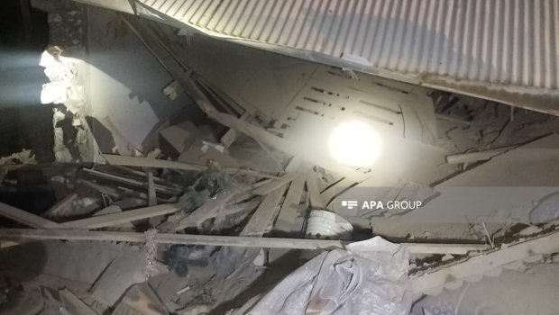 Tovuzda ev partladı - 3 yaralı Bakıya gətirildi - FOTO