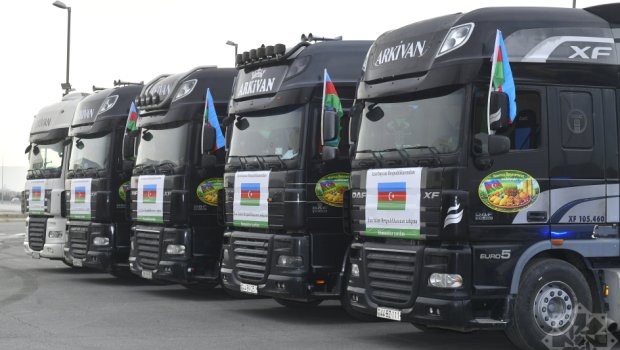 Azərbaycandan İrana növbəti humanitar yardım yola salınır - FOTO