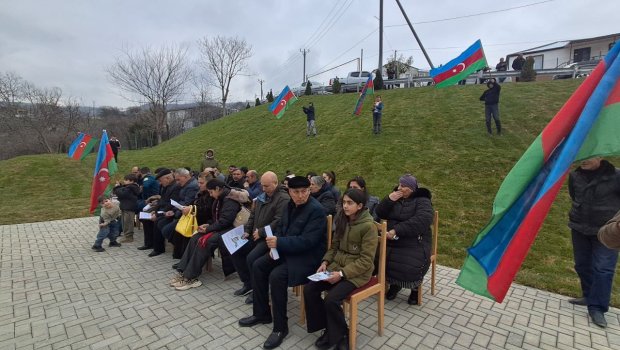 Xocalının Xanabad kəndinə köçən ailələrə evlərinin açarları təqdim edildi &ndash; FOTO/VİDEO