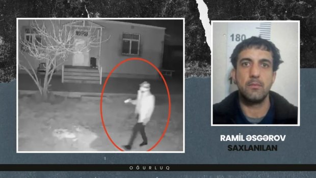 Sabunçuda evlərdən 25 min manatlıq oğurluq edən şəxs ƏLƏ KEÇDİ - VİDEO