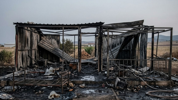 Dəhşətli ailə faciəsi &ndash; Hamilə qadın və 5 uşağı yanğın zamanı həyatını itirdi - FOTO/VİDEO