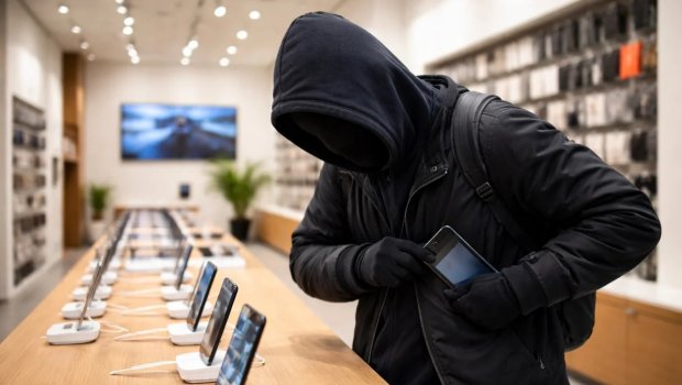 Bayram günü telefon dükanına girib OĞURLUQ etdi - ANBAAN VİDEO