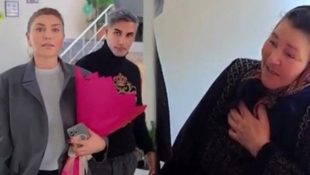 Xoşqədəm Hidayətqızı sığınacağa yerləşdirdiyi qadını ziyarət etdi - VİDEO