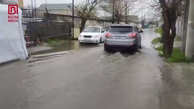 Kürdəmir aramsız yağışlardan sonra... &ndash; VİDEO