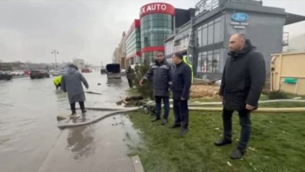 BŞİH müavini yağışın fəsad yaratdığı ərazilərə baxış keçirdi - VİDEO