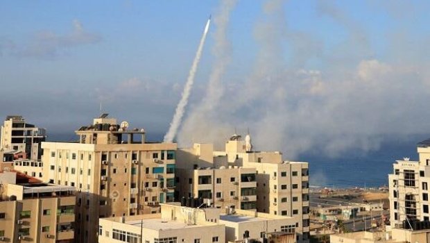 İsraildə yaşayış binası belə vuruldu &ndash; ANBAAN VİDEO