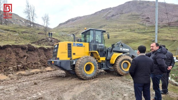 721 nəfərin yaşadığı qəsəbənin rayon mərkəzi ilə nəqliyyat əlaqəsi kəsilib - FOTO