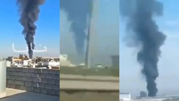 Ərbil şəhərində güclü partlayışlar oldu - VİDEO