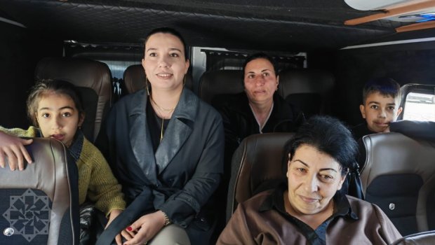 Kəlbəcər şəhərinə növbəti köç karvanı yola salındı - FOTO