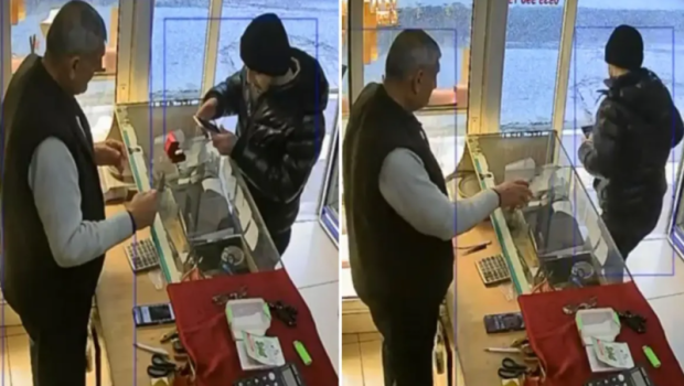 Qızıl mağazasına müştəri kimi girib üzük oğurladı - VİDEO