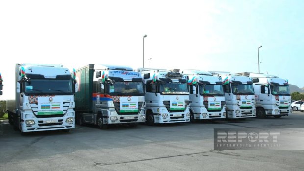 Prezidentin tapşırığı ilə İrana növbəti humanitar yardım yola salınır &ndash; FOTO