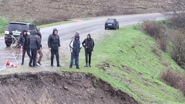 Qusar rayonunda selin fəsadları aradan qaldırılır - FOTO