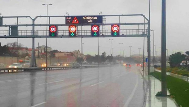 Yağışa görə endirilən sürət həddi bərpa olundu