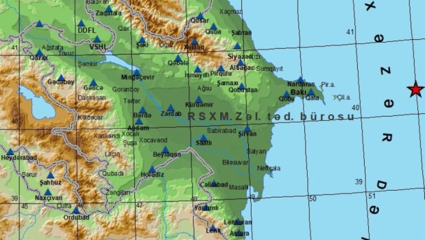 Xəzərdə zəlzələ oldu