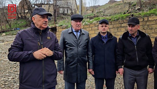 Qusarda sel fəsadları aradan qaldırılır -Kuzun kəndinə yol açıldı - VİDEO