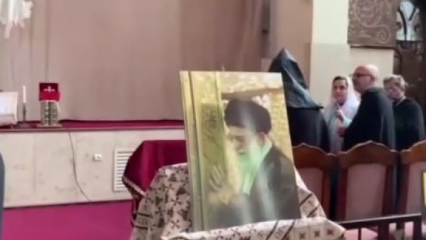 Xameneinin qırx mərasimi kilsədə keçirildi &ndash; VİDEO