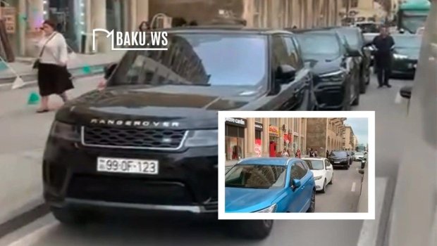 Moskva prospektində qanunsuz parklanma tıxac yaradır &ndash; VİDEO