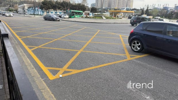 DİQQƏT: bu yolda 100 manat cərimələnə bilərsiniz - FOTO