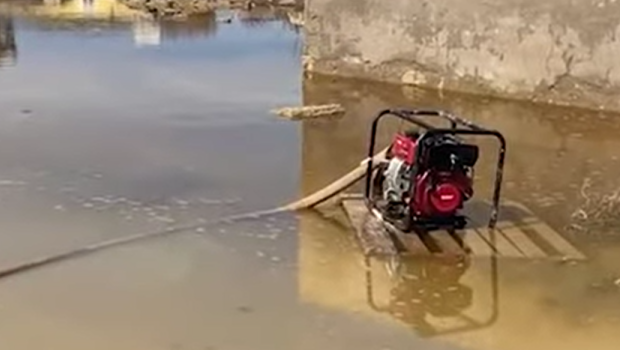 Bu ərazilər də yağış sularından təmizlənir &ndash; VİDEO