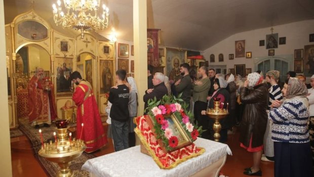 Azərbaycanın şimalında yaşayan pravoslav xristianlar Pasxa bayramını qeyd ediblər - FOTO