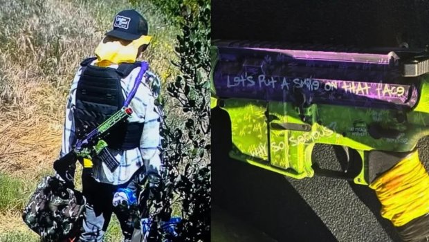 Trampın qolf klubunun yaxınlığında gəzən silahlı şəxs həbs edildi - FOTO