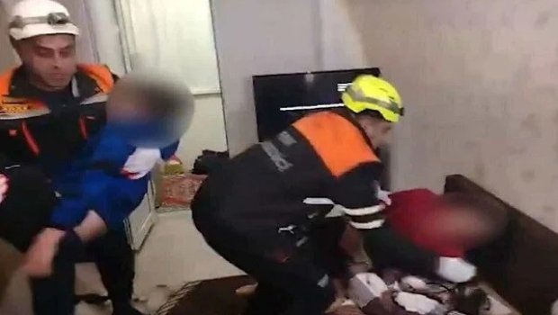 Köməksiz vəziyyətdə qalan azyaşlı belə xilas edildi &ndash; VİDEO