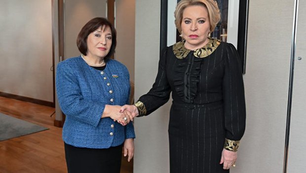 Sahibə Qafarova Valentina Matviyenko ilə görüşdü &ndash; FOTO