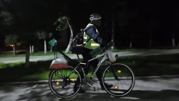 Bakıdan Məkkəyə velosipedlə gedir - VİDEO 