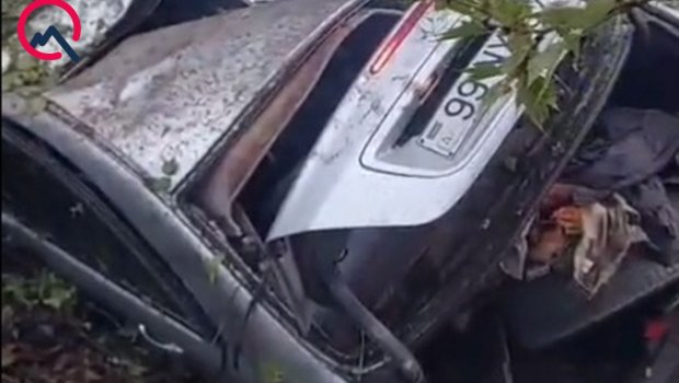 2 hərbçinin öldüyü qəza yerindən - VİDEO