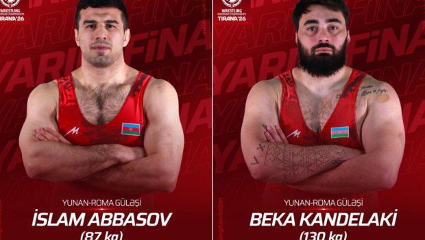 İki güləşçimiz Avropa çempionatının YARIMFİNALINDA