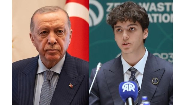 Ərdoğanın nəvəsinin çıxışı qısa zamanda gündəm oldu - VİDEO