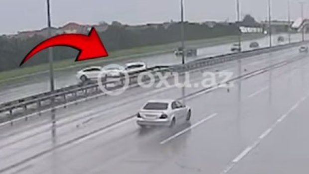 Aeroport şosesində qorxunc qəzanın ANBAAN VİDEOSU