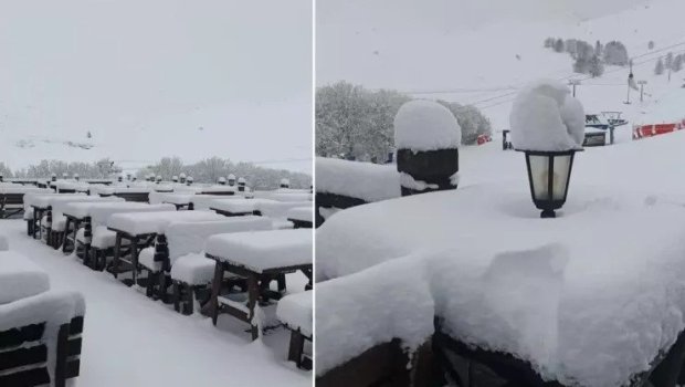 May ayına bir neçə gün qalıb... Bir metr qar yağdı