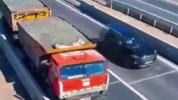 Yol infrastrukturuna zərər vuran sürücü saxlanıldı &ndash; VİDEO