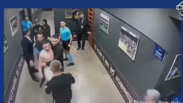 Yankoviç hakimə hücum çəkdi, polislər və Qurban Qurbanov müdaxilə etdi - VİDEO