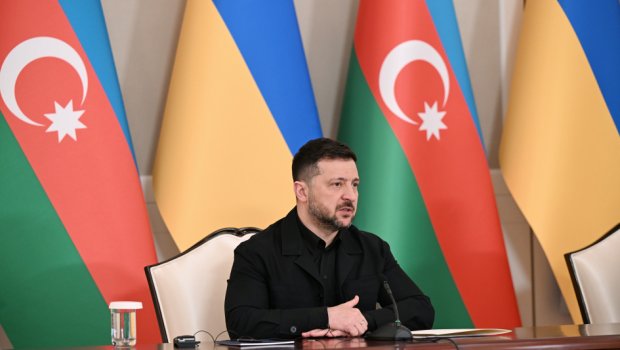 Zelenski Rusiya ilə Ukrayna arasındakı danışıqların Azərbaycanda keçirilməsini TƏKLİF ETDİ