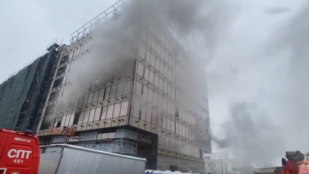 Moskvada güclü YANĞIN: Ölənlər var &ndash; VİDEO