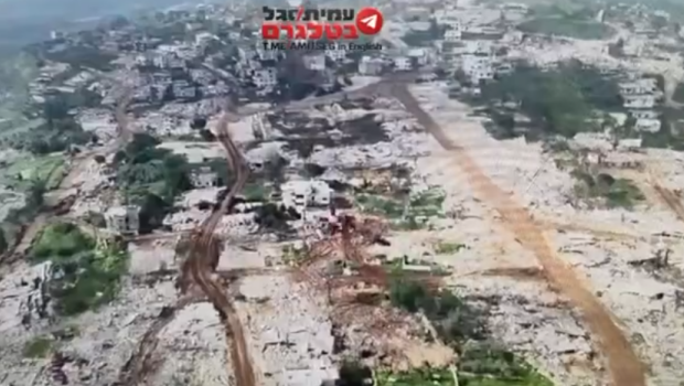 İsrail ordusunun nəzarətinə keçən Əl-Xiyam şəhəri xarabalığa çevrildi &ndash; VİDEO