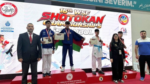 Məktəbli idmançılar Türkiyədən medallarla qayıtdılar - FOTOLAR