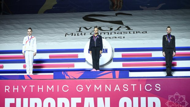 Bədii gimnastika üzrə Avropa Kubokunda ilk mükafatçılar bəlli olub - FOTO