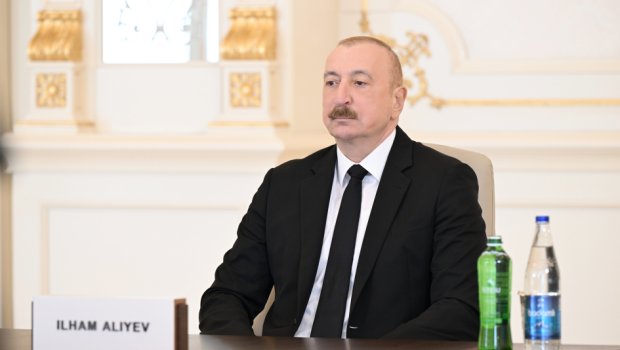 İlham Əliyev İrəvandakı tədbirdə videobağlantı formatında çıxış edib -FOTO/VİDEO