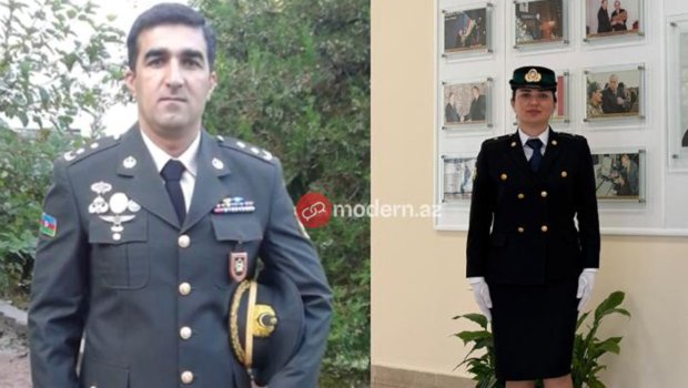 Şəhid xanımına leytenant rütbəsi verildi - Fotolar