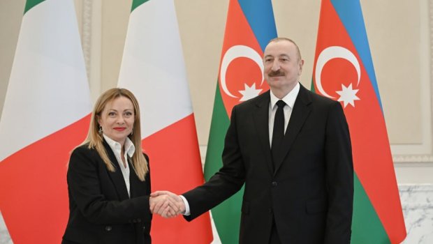 Prezidentin Meloni ilə görüşündən əvvəl son hazırlıq işləri belə aparılıb &ndash; VİDEO